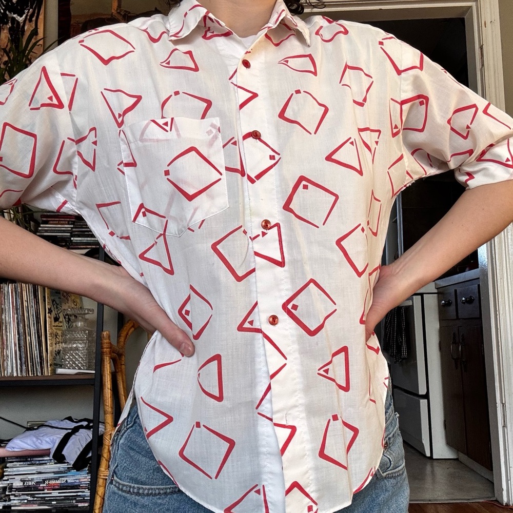 Geometric Pattern Short Sleeve Shirt